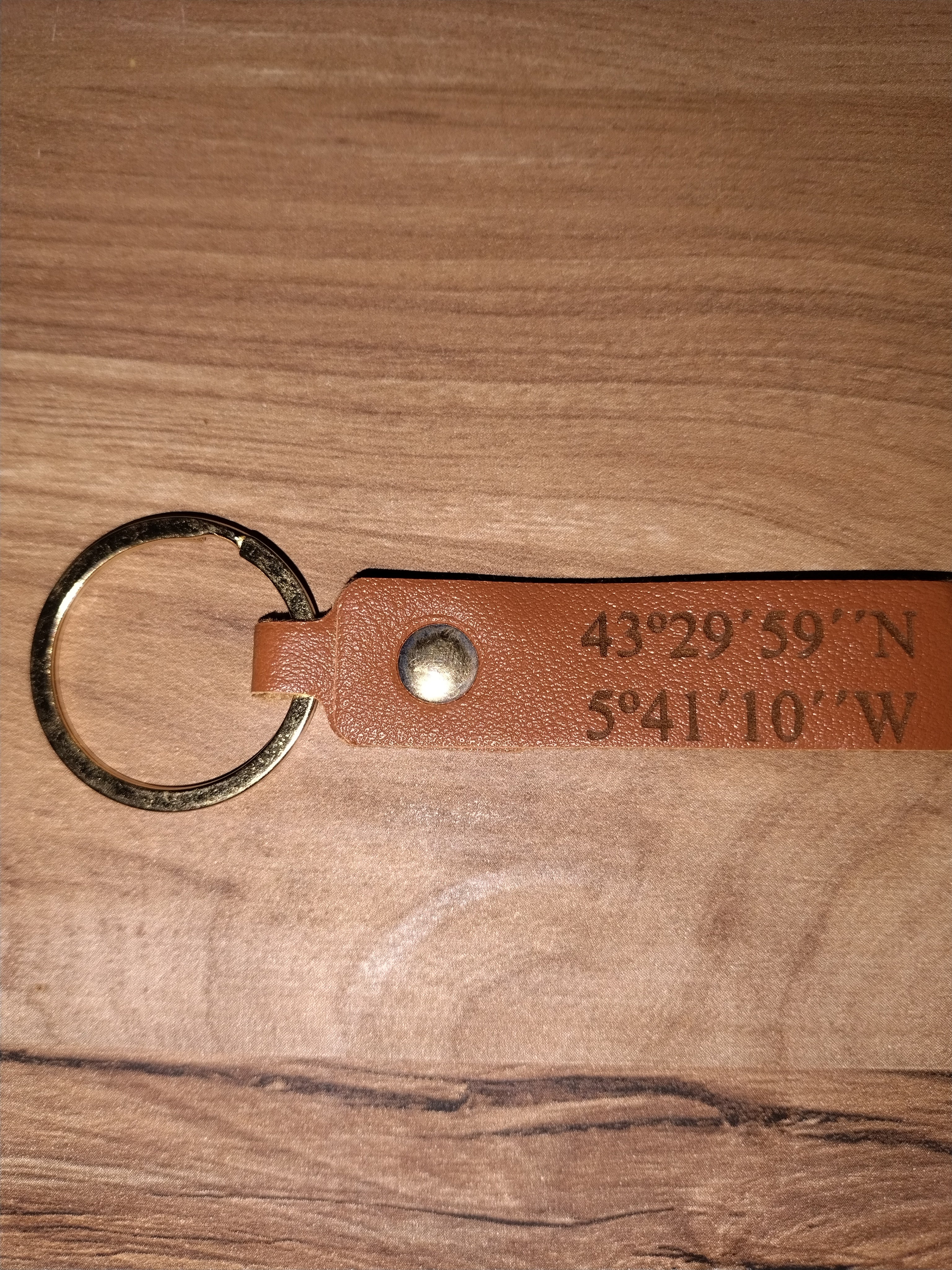 Llavero de cuero Slim