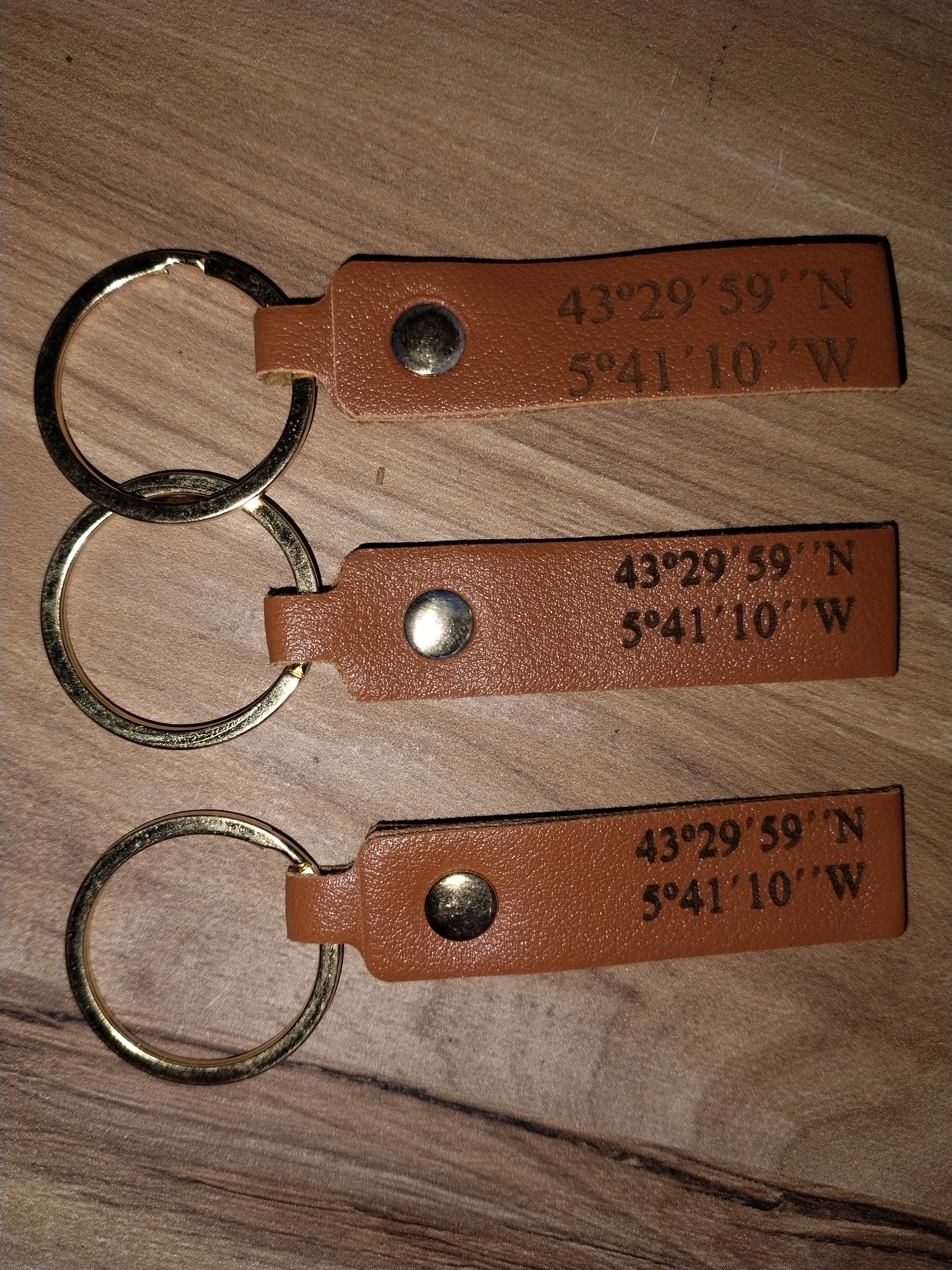 Llavero de cuero Slim